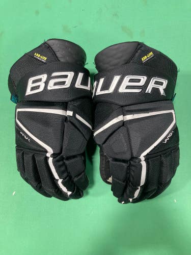 Used Black Senior Bauer Vapor Hyperlite Gloves 14"