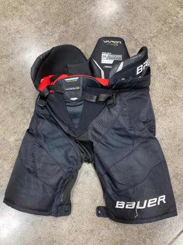 Used Black Senior Medium Bauer Vapor Hyperlite Hockey Pants