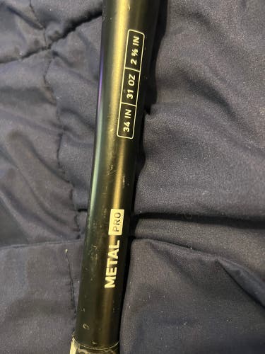 Used 2022 StringKing BBCOR Certified Alloy 31 oz 34" Metal pro Bat