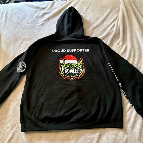 Port Huron Prowlers Christmas Game “Grinch” FPHL Hockey Hoodie (Supporting Special Olympics)