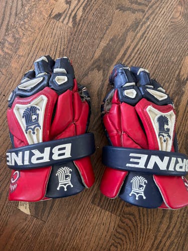 Used Brine King Lacrosse Gloves Large
