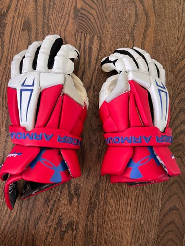 Used Under Armour Command Pro Lacrosse Gloves Extra Large