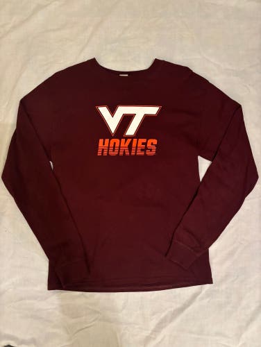 Virginia Tech Hokies Long Sleeve Shirt Size Men's Medium
