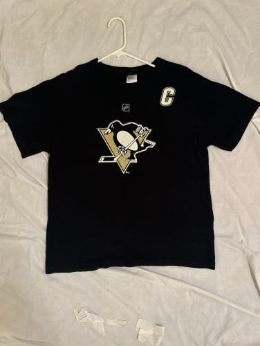 REEBOK NHL Pittsburgh Penguins Sidney Crosby #87  T-Shirt YOUTH XL