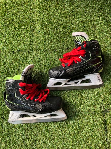 Used Bauer GSX Hockey Goalie Skates Regular Width Size 3.0 - Junior
