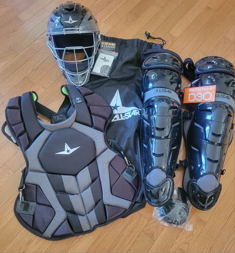 New All Star System 7 Axis Catcher's Set