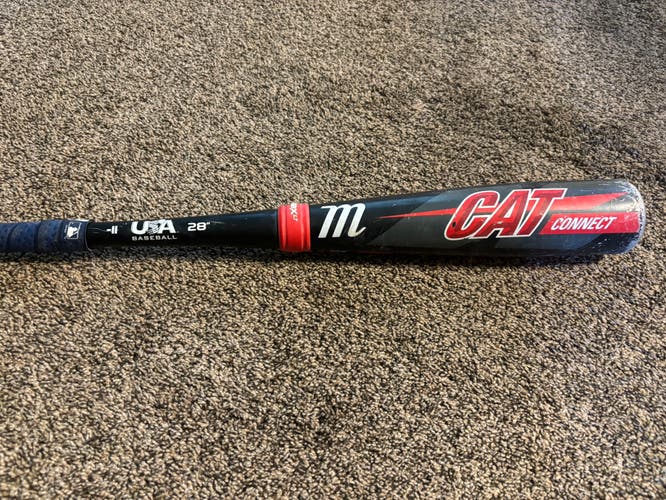 Used USABat Certified Marucci (-11) 17 oz 28" CAT Connect Bat