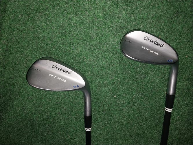 Cleveland Golf RTX-3 54° and 58° Wedges with DG R300 shafts and Golf Pride Mizuno grips