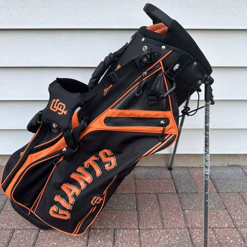 San Francisco Giants MLB Golf Stand Cart Bag Hybrid 14 Way Black Orange