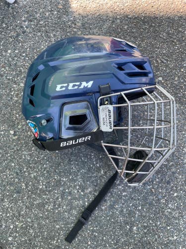 Blue Used Large CCM Tacks 710 Helmet