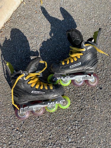 Used Junior Bauer RS Inline Skates Regular Width Size 4