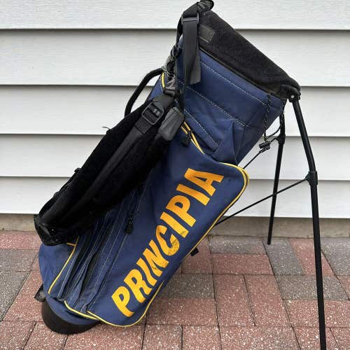 Ping Hoofer 2 Principia College Stand Carry Golf Bag Blue Yellow