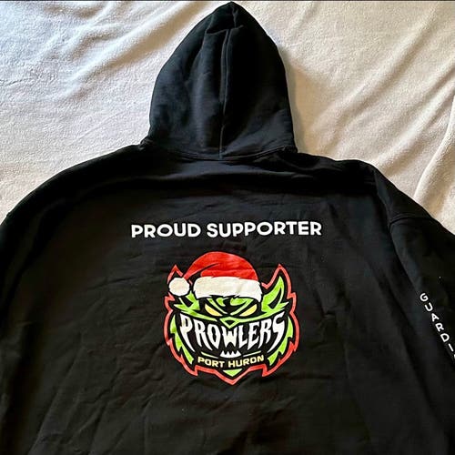 Port Huron Prowlers Christmas Game “Grinch” FPHL Hockey Hoodie (Supporting Special Olympics)