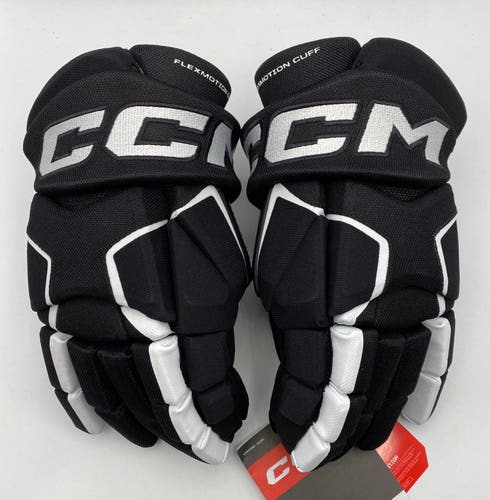 NEW CCM Tacks Vector Premier Gloves, Black, 14”