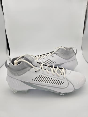 Nike Vapor Edge Pro 360 2 'White Metallic Silver' Football Cleats Men's Size 16