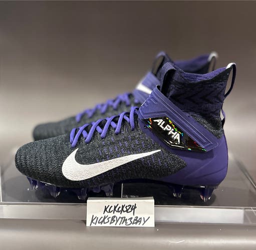 Nike Alpha Menace Elite 2 Football Cleats Purple Size 11.5 Mens BV2077-011