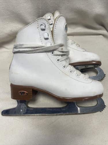 Girls Junior Youth Size 12 Riedell Figure Ice Skates