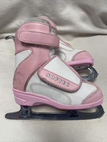 Girls Junior Youth Size 10 Jackson SOFTEC Pink Figure Ice Skates
