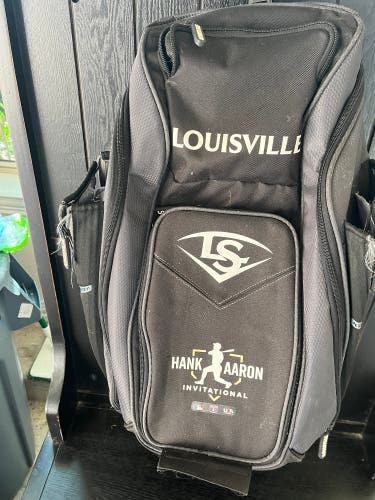 Hank Aaron invitational Black  Louisville Slugger Backpack