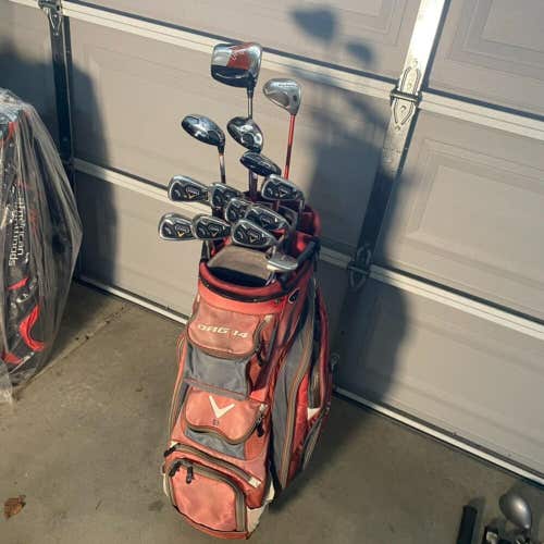 Callaway Fusion FTi Golf Club Complete Set With Callaway Golf Bag