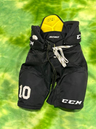 Black Used Junior Large CCM Tacks 9080 Hockey Pants