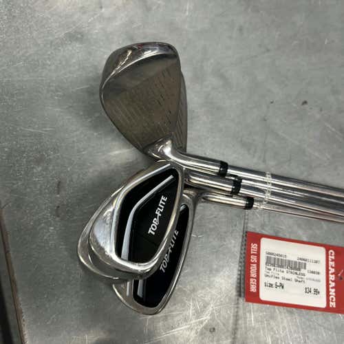 Used Top Flite Stainless 6i-pw Uniflex Steel Shaft Iron Sets