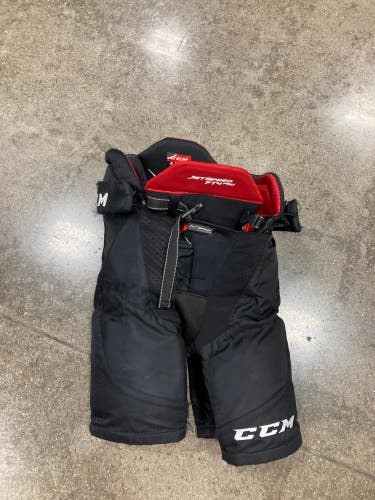Used Black Junior Medium CCM Jetspeed FT4 Pro Hockey Pants