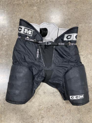 Used Black Senior XL CCM Tacks 152 Hockey Pants
