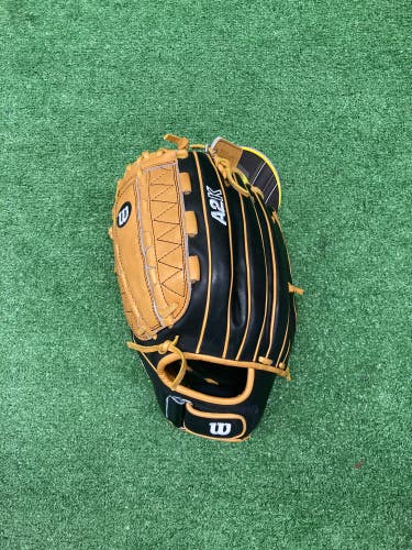 Black New Wilson A2K CL26 Left Hand Throw Pitcher's Softball Glove 12.5"