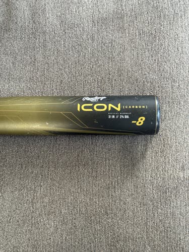 Used 2023 Rawlings USSSA Certified Composite 23 oz 31" ICON Bat