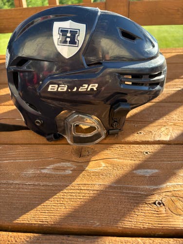 Navy Bauer Hockey Helmet