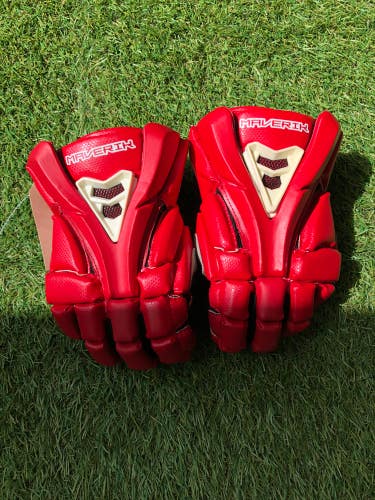 Used Maverik Rome RX Lacrosse Gloves 10"