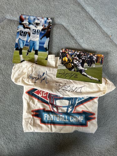 McCourty twins signed shirt and photos