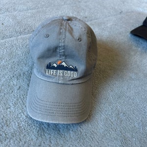 Grey Life Is Good Adjustable Hat
