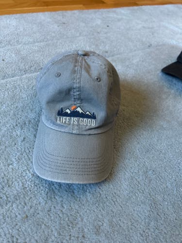 Grey Life Is Good Adjustable Hat