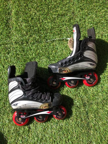 Used Youth Mission Helium 500 Inline Skates Wide Width Size 11