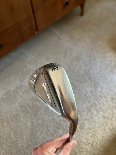 Used TaylorMade Right Handed 58 Degree Milled Grind Hi-Toe Wedge