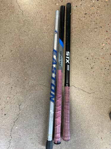 Used 3 lax shafts bundle