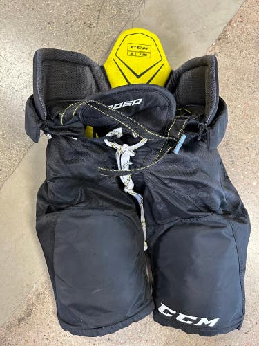 Black Used Junior XL CCM Tacks 9060 Hockey Pants