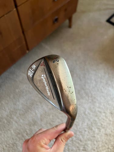 Used TaylorMade Right Handed 58 Degree Milled Grind Hi-Toe Wedge