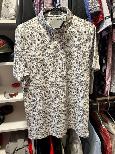 NWT GFORE G4 G/FORE Polo MEDIUM RACER