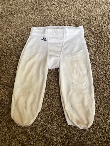White Used XL Russell Athletic Game Pants