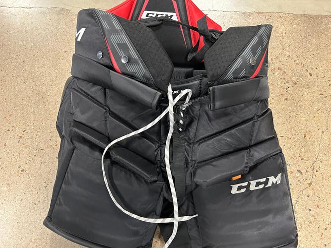 Black Used Senior XL CCM Pro Hockey Goalie Pants