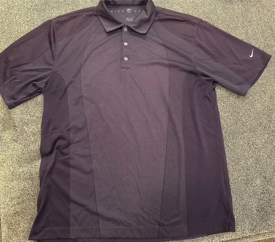 Nike Golf men’s dark purple/ plum polo shirt size large