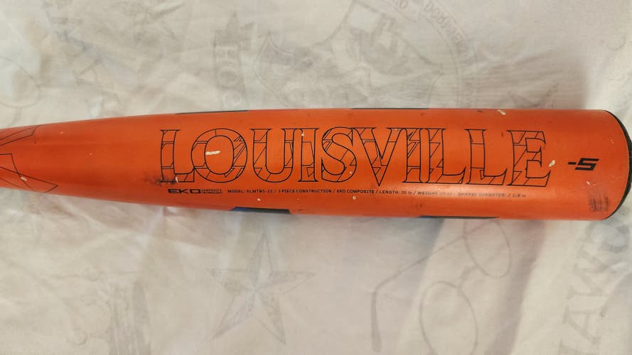 Used 2022 Louisville Slugger Meta USSSA Certified Bat (-5) 25 oz 30"