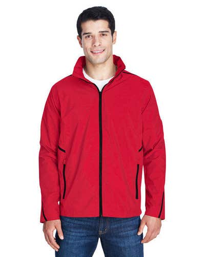 Team 365 Conquest Full Zip Lined Weather Resistant Rain Jacket Men's XL Red TT70