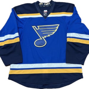 St Louis Blues Prototype Reebok Edge 2.0 Blank NHL Hockey Jersey Size 56