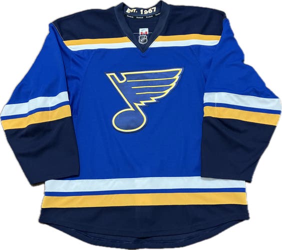 St Louis Blues Prototype Reebok Edge 2.0 Blank NHL Hockey Jersey Size 56