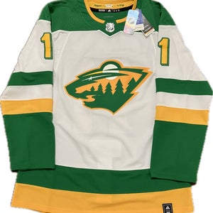 NWT Minnesota Wild Zach Parise Reverse Retro 1.0 Adidas NHL Hockey Jersey 46