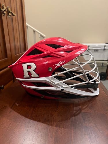 Used Rutgers lacrosse helmet